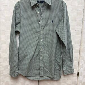Ralph Lauren Green Plaid Casual Shirt Medium